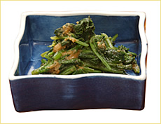 ほうれん草のごまだし和え